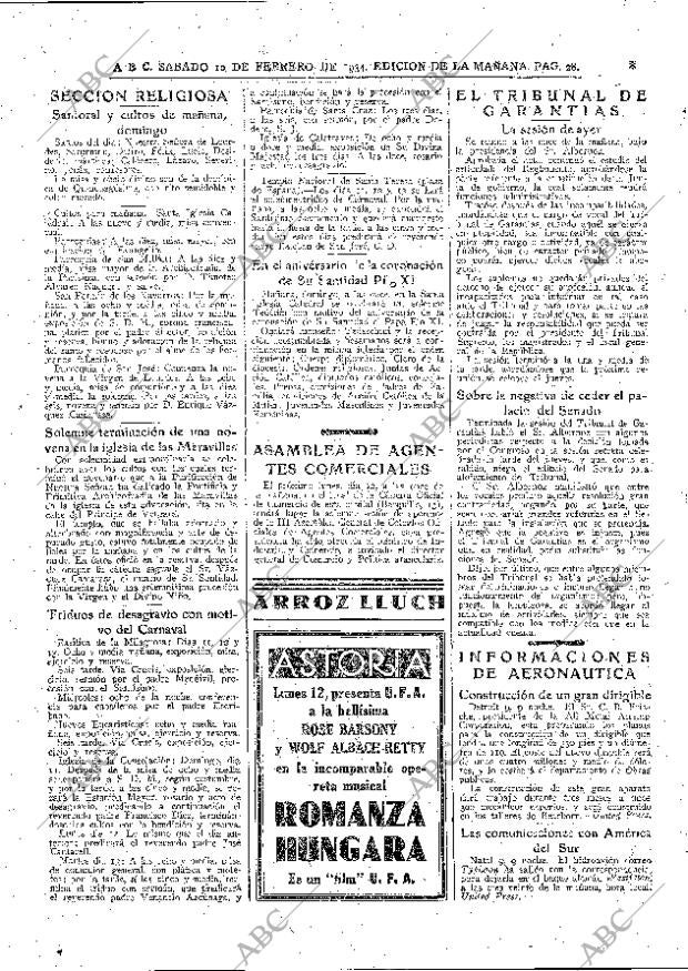 ABC MADRID 10-02-1934 página 28