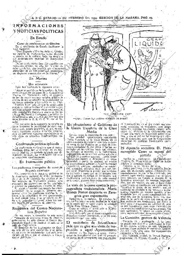 ABC MADRID 10-02-1934 página 29