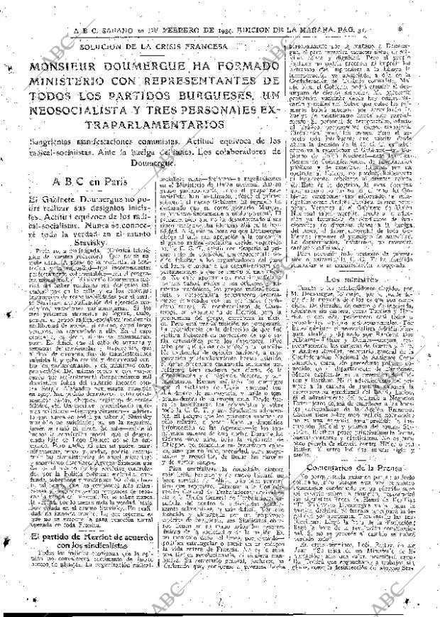ABC MADRID 10-02-1934 página 31