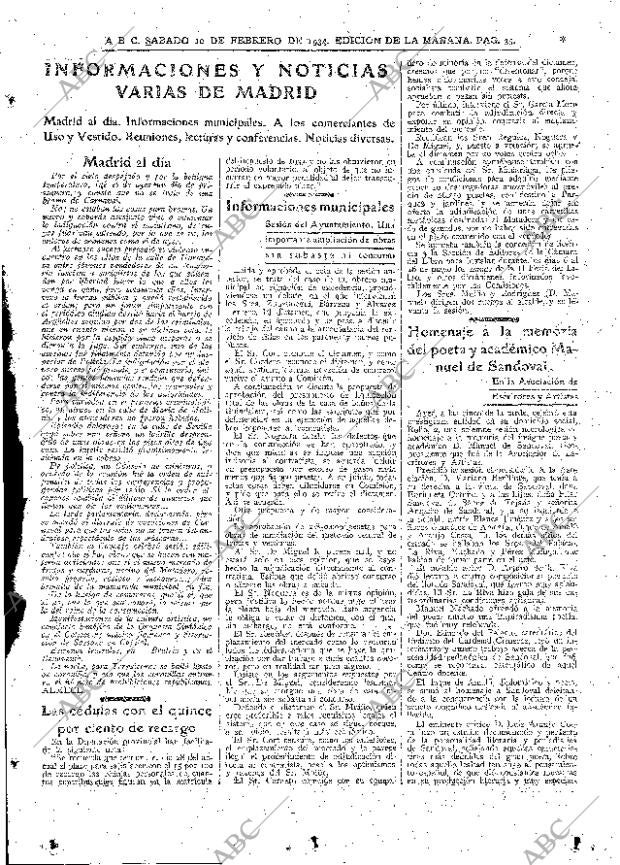 ABC MADRID 10-02-1934 página 35