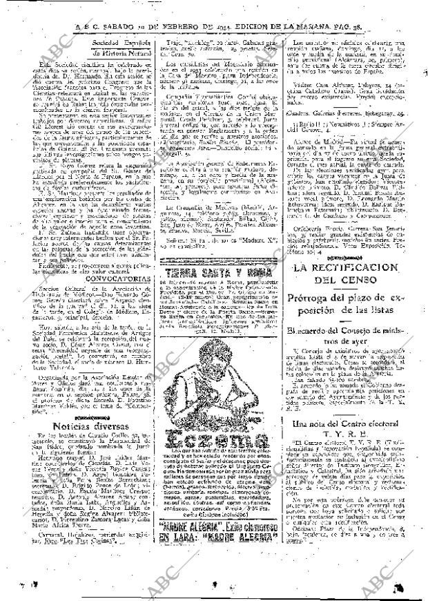 ABC MADRID 10-02-1934 página 38