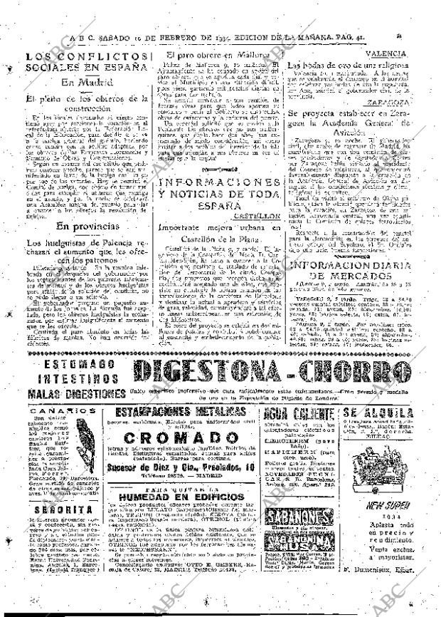 ABC MADRID 10-02-1934 página 41