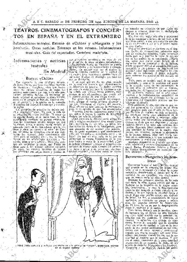 ABC MADRID 10-02-1934 página 45