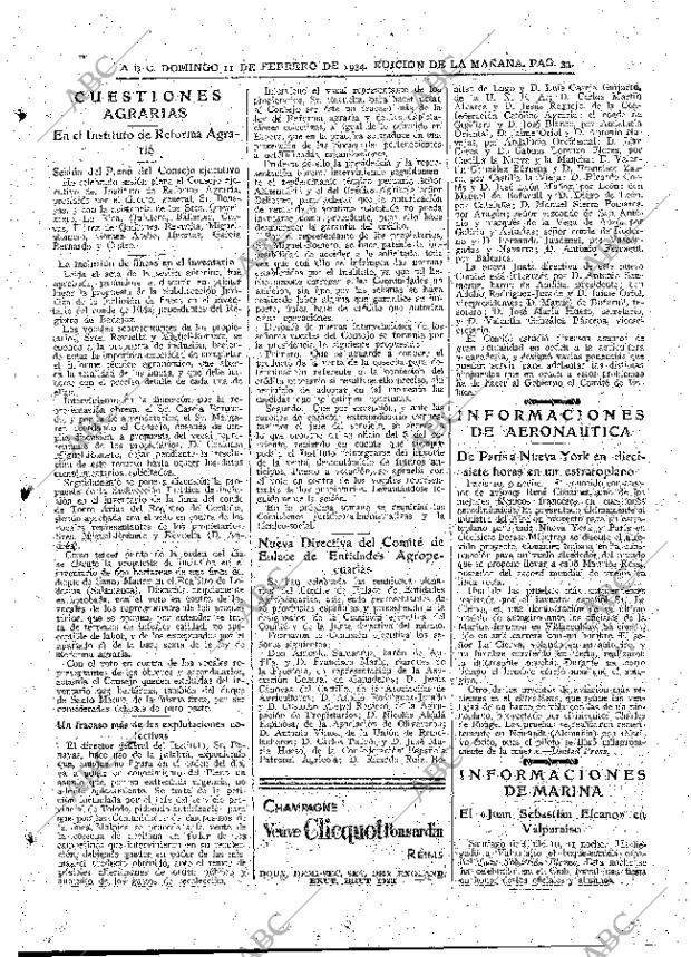 ABC MADRID 11-02-1934 página 25