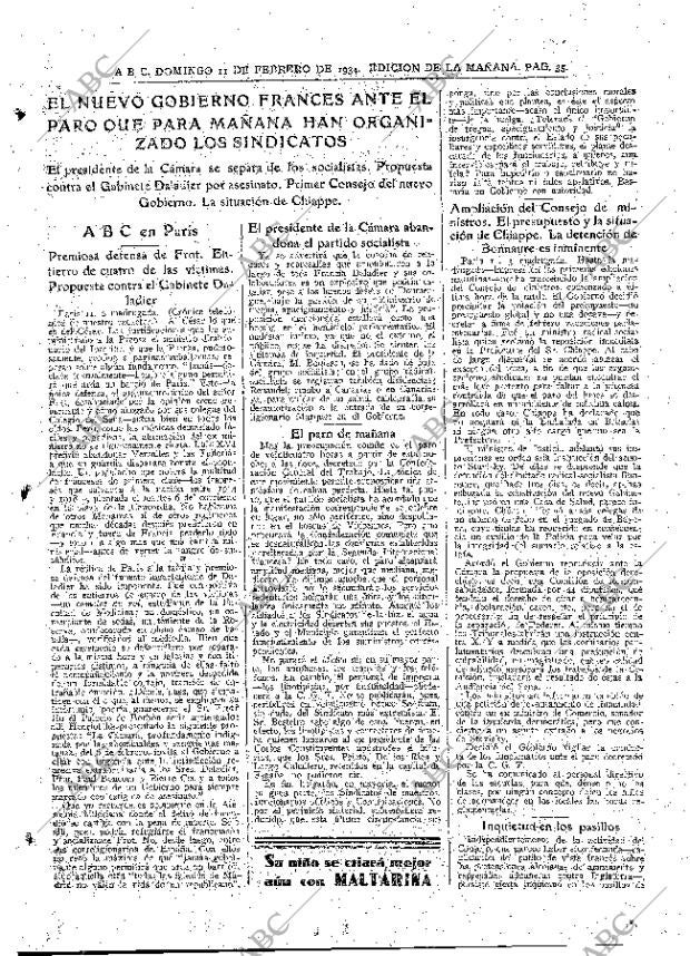 ABC MADRID 11-02-1934 página 27