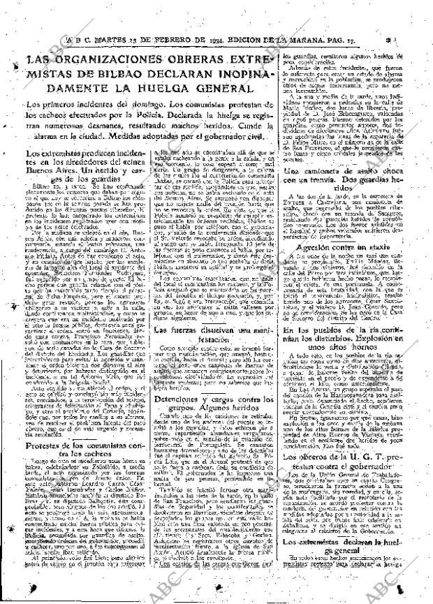 ABC MADRID 13-02-1934 página 17