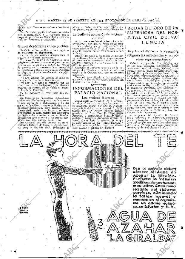 ABC MADRID 13-02-1934 página 20