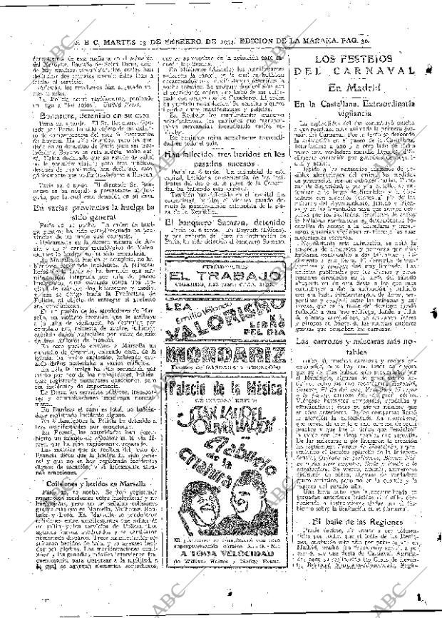 ABC MADRID 13-02-1934 página 30