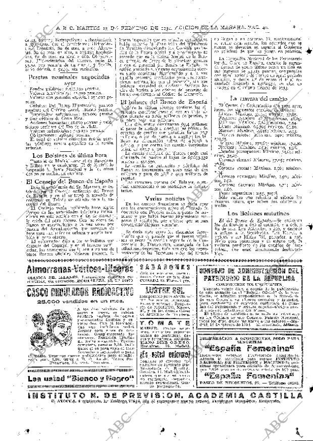ABC MADRID 13-02-1934 página 40
