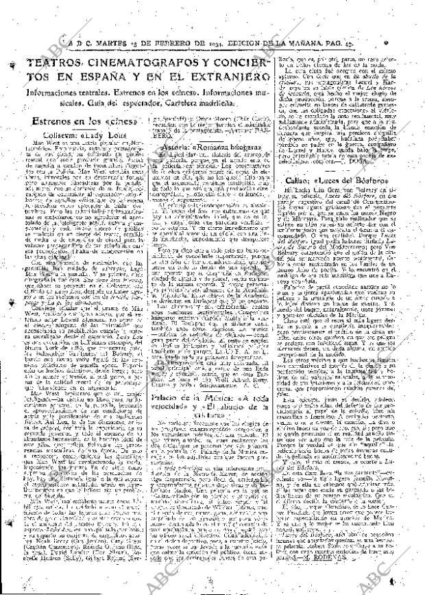 ABC MADRID 13-02-1934 página 43