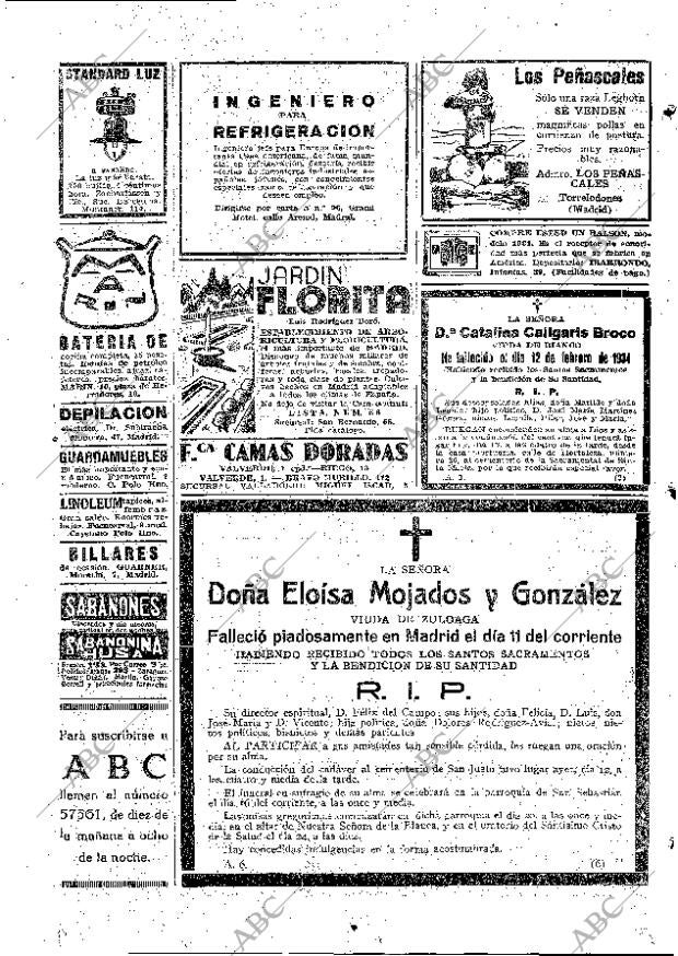 ABC MADRID 13-02-1934 página 56