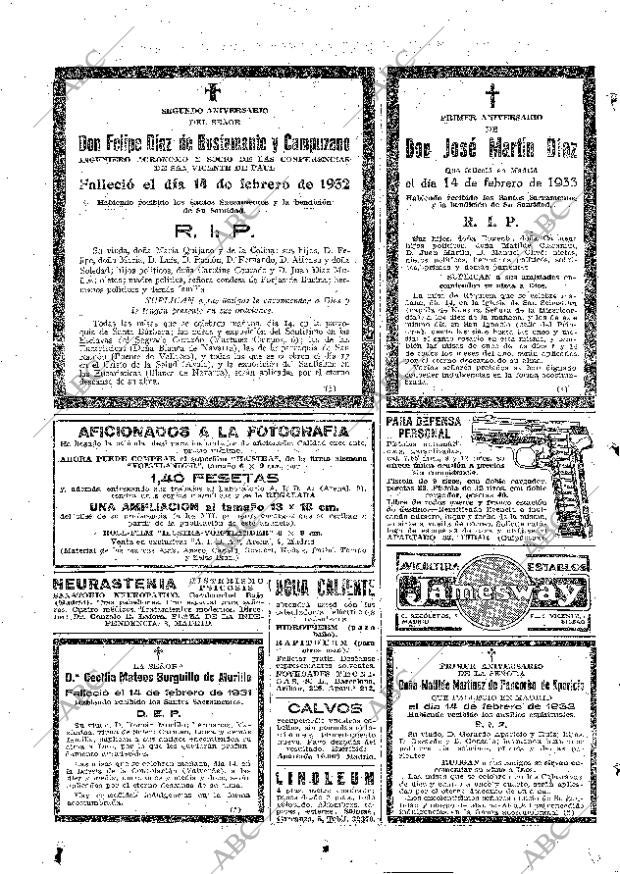 ABC MADRID 13-02-1934 página 60