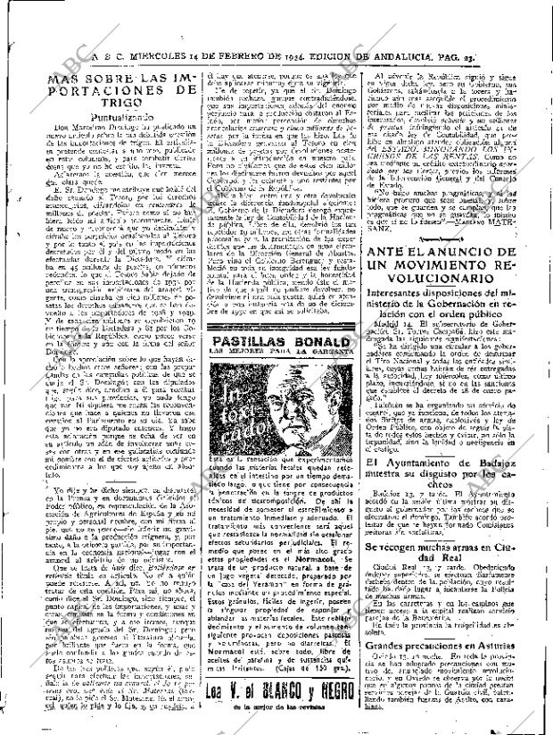 ABC SEVILLA 14-02-1934 página 21