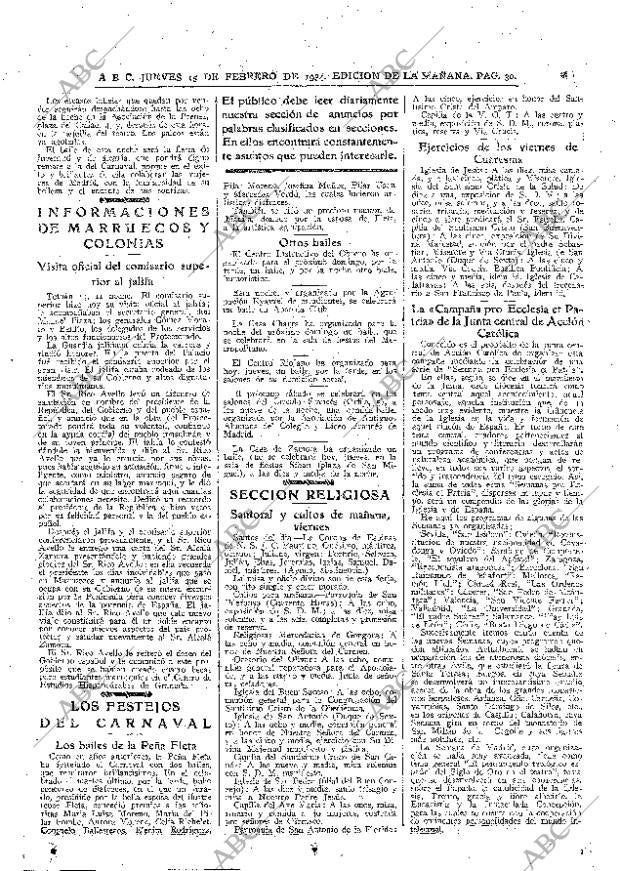 ABC MADRID 15-02-1934 página 30