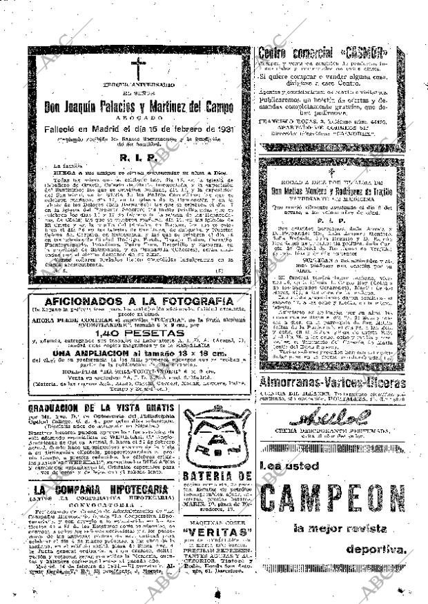 ABC MADRID 15-02-1934 página 52