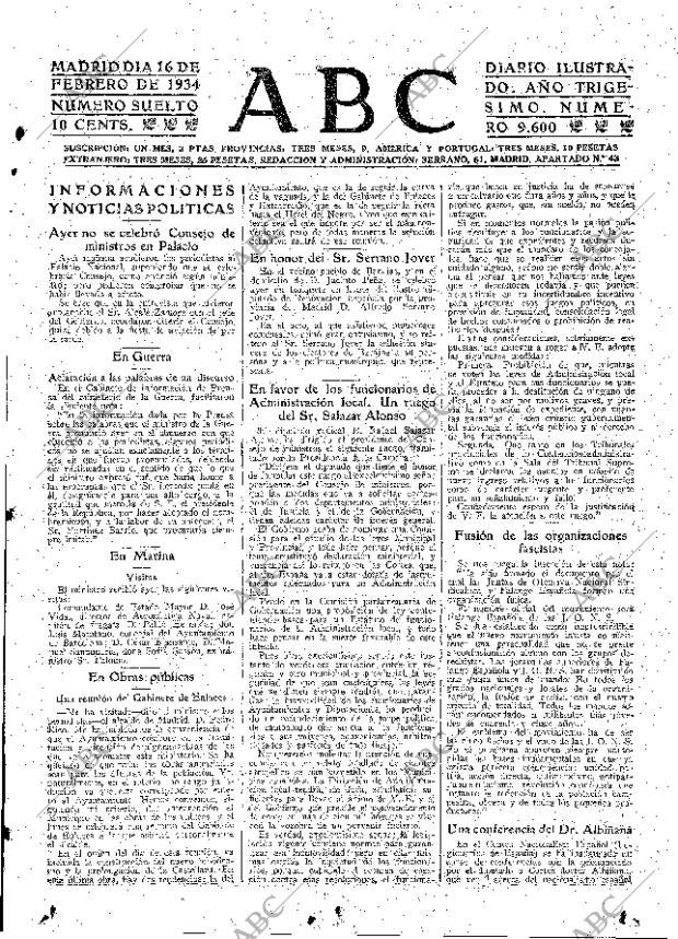 ABC MADRID 16-02-1934 página 15