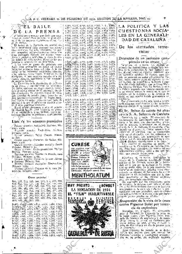 ABC MADRID 16-02-1934 página 27