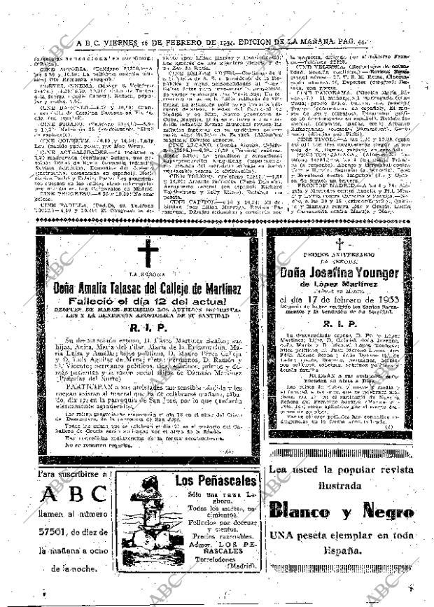 ABC MADRID 16-02-1934 página 44