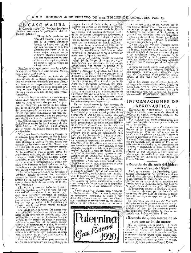 ABC SEVILLA 18-02-1934 página 23