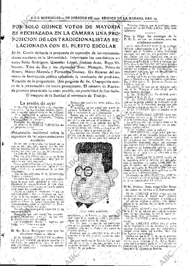 ABC MADRID 21-02-1934 página 19