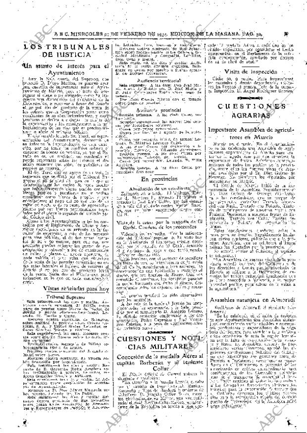 ABC MADRID 21-02-1934 página 32
