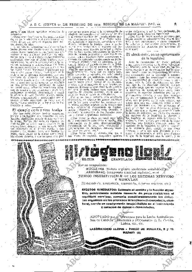 ABC MADRID 22-02-1934 página 22