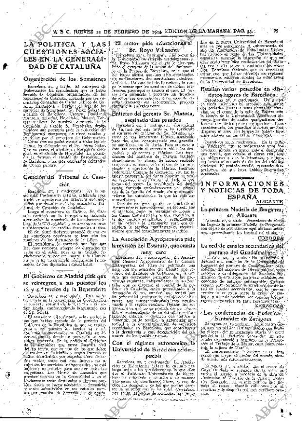 ABC MADRID 22-02-1934 página 33