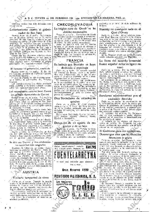 ABC MADRID 22-02-1934 página 40
