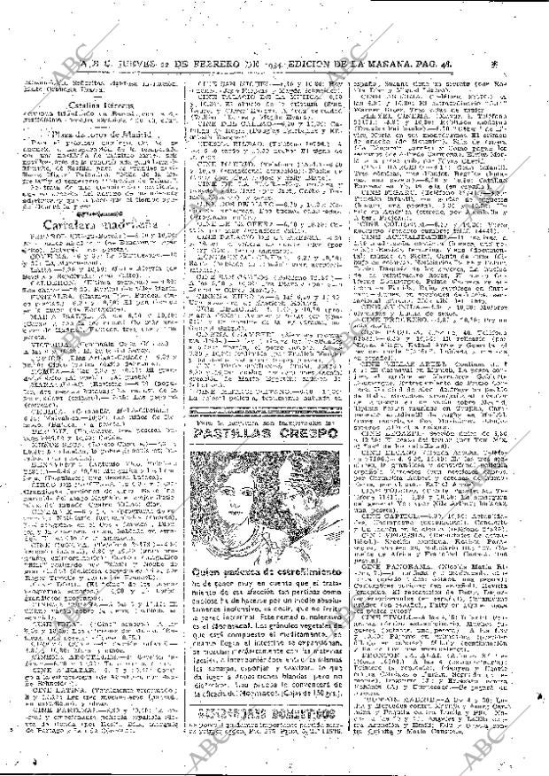 ABC MADRID 22-02-1934 página 48