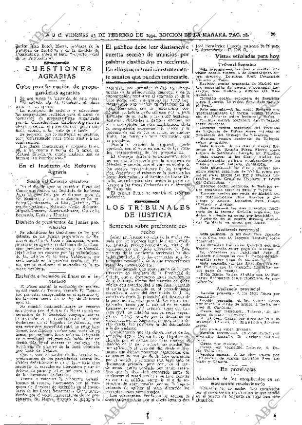 ABC MADRID 23-02-1934 página 28