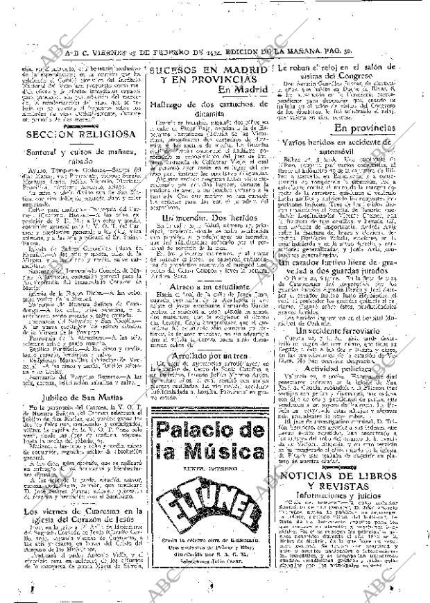 ABC MADRID 23-02-1934 página 30