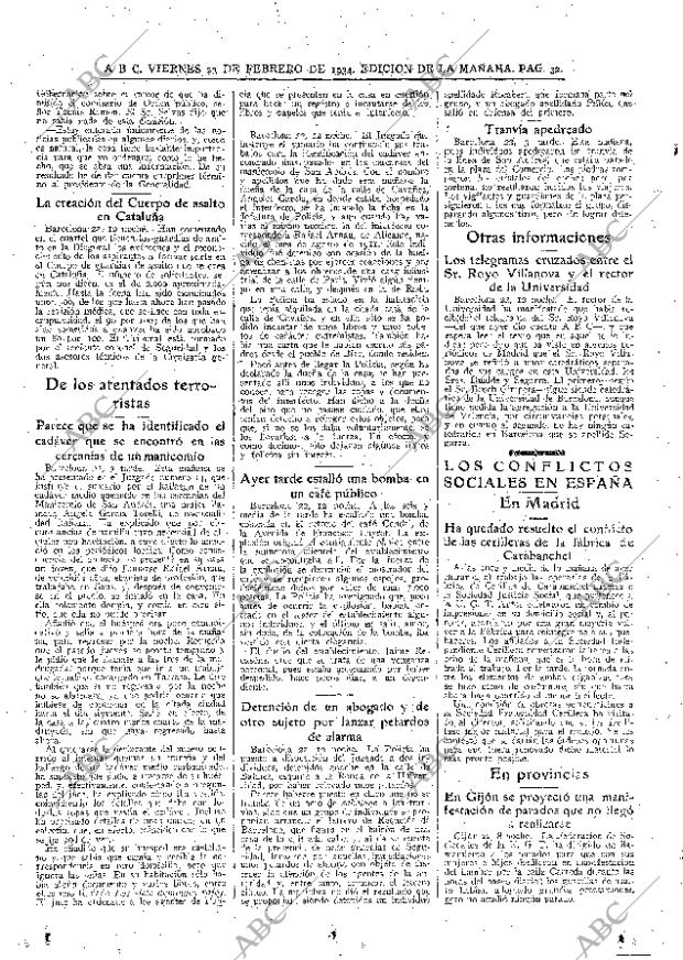 ABC MADRID 23-02-1934 página 32