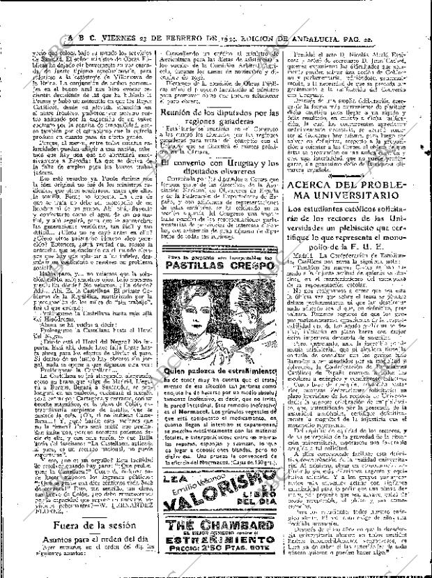 ABC SEVILLA 23-02-1934 página 22
