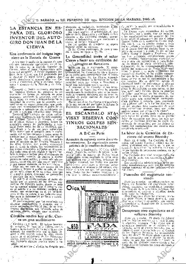 ABC MADRID 24-02-1934 página 28