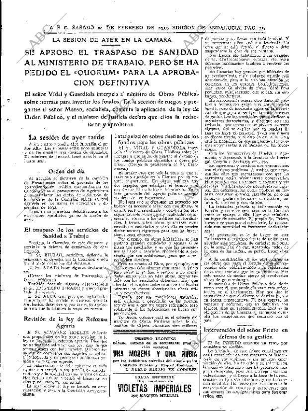 ABC SEVILLA 24-02-1934 página 23