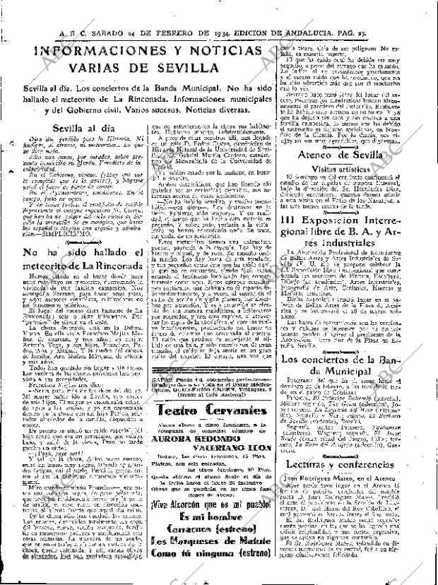 ABC SEVILLA 24-02-1934 página 27