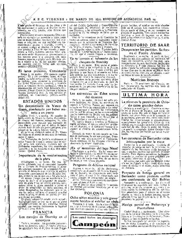 ABC SEVILLA 02-03-1934 página 14