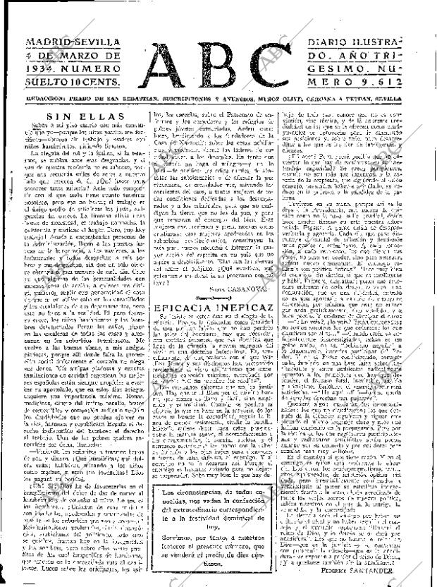 ABC SEVILLA 04-03-1934 página 1