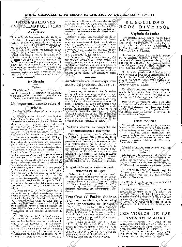 ABC SEVILLA 14-03-1934 página 13