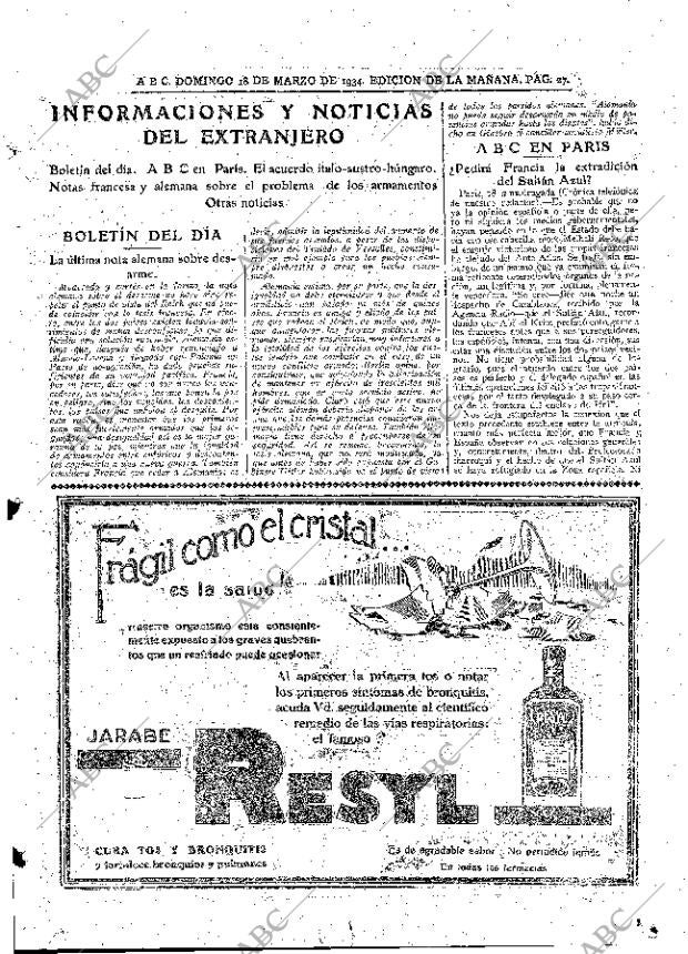 ABC MADRID 18-03-1934 página 27