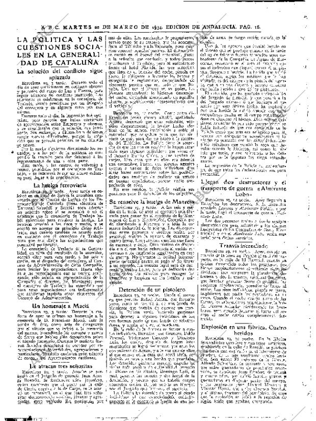 ABC SEVILLA 20-03-1934 página 16