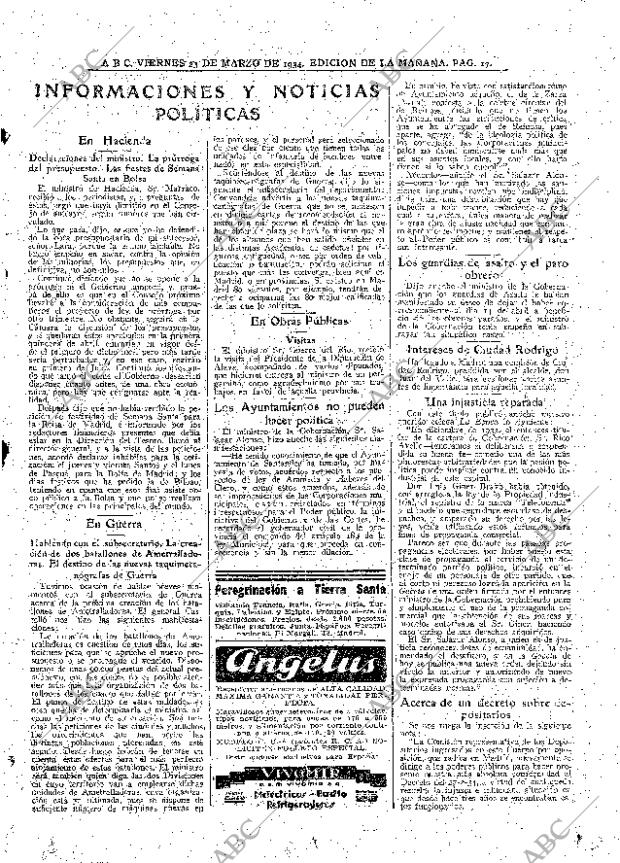 ABC MADRID 23-03-1934 página 17