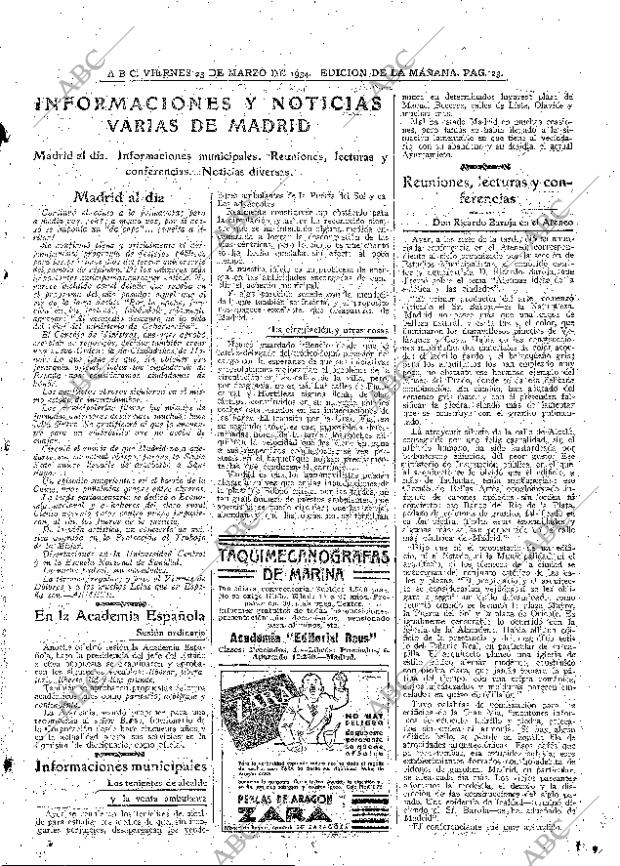 ABC MADRID 23-03-1934 página 23