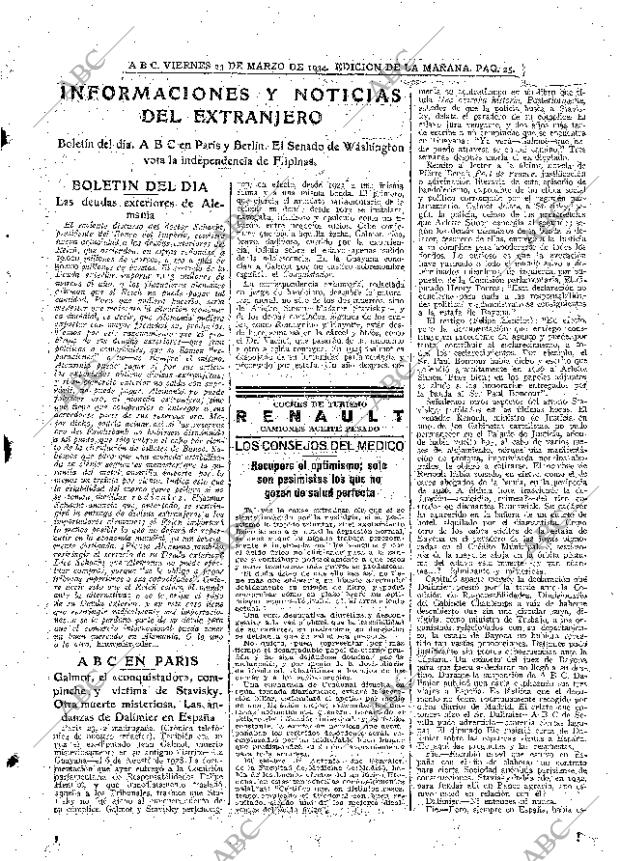 ABC MADRID 23-03-1934 página 25