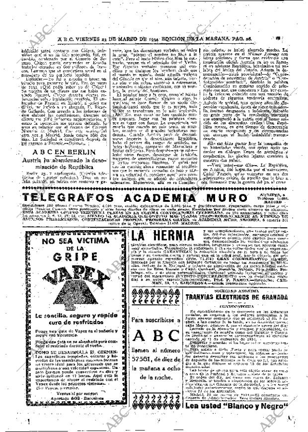 ABC MADRID 23-03-1934 página 26