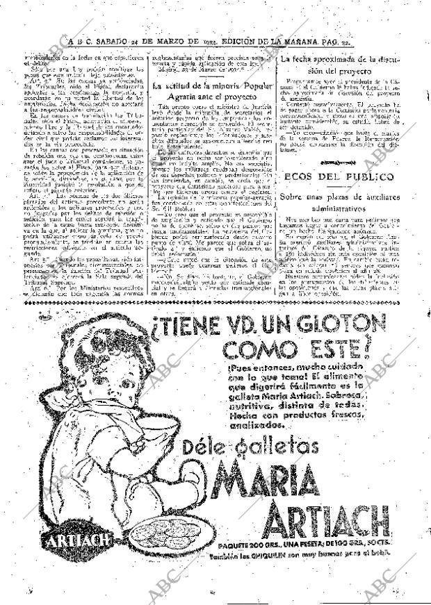 ABC MADRID 24-03-1934 página 22