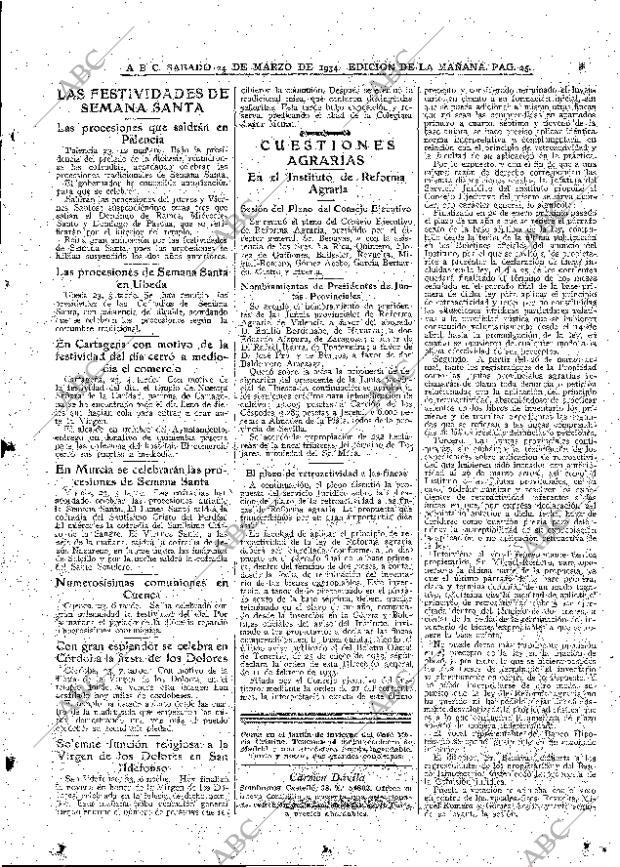 ABC MADRID 24-03-1934 página 25