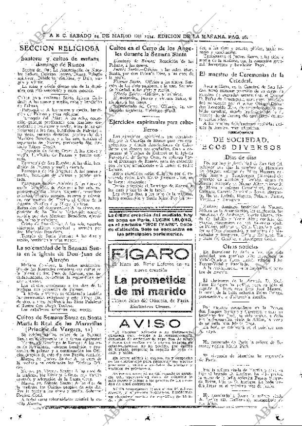 ABC MADRID 24-03-1934 página 26