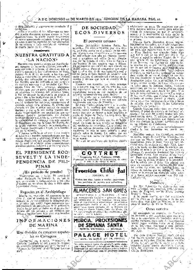 ABC MADRID 25-03-1934 página 11