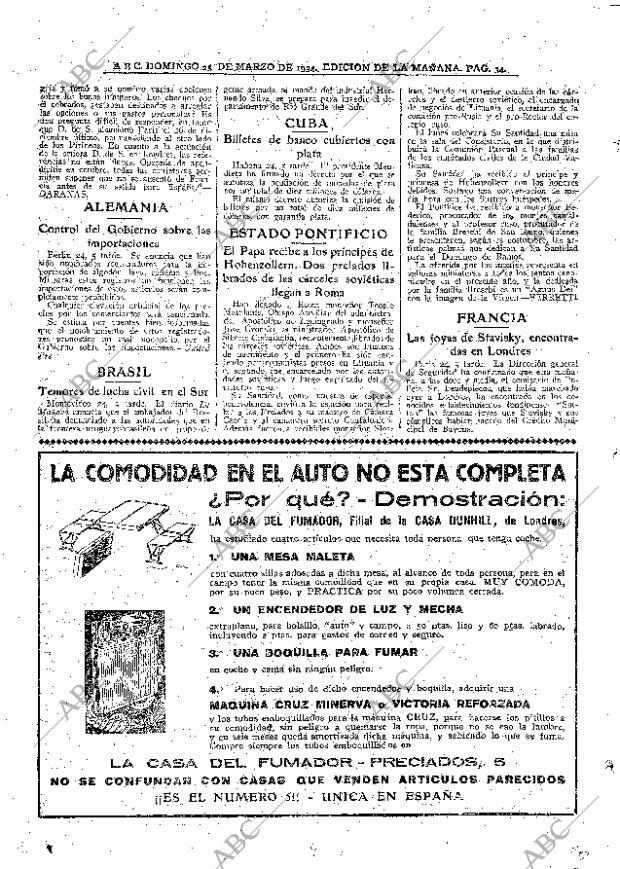 ABC MADRID 25-03-1934 página 34